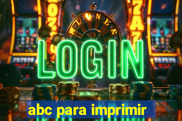 abc para imprimir